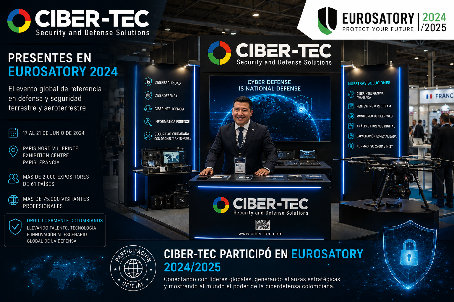 Ciber-Tec Stands Out at Eurosatory 2024/2025