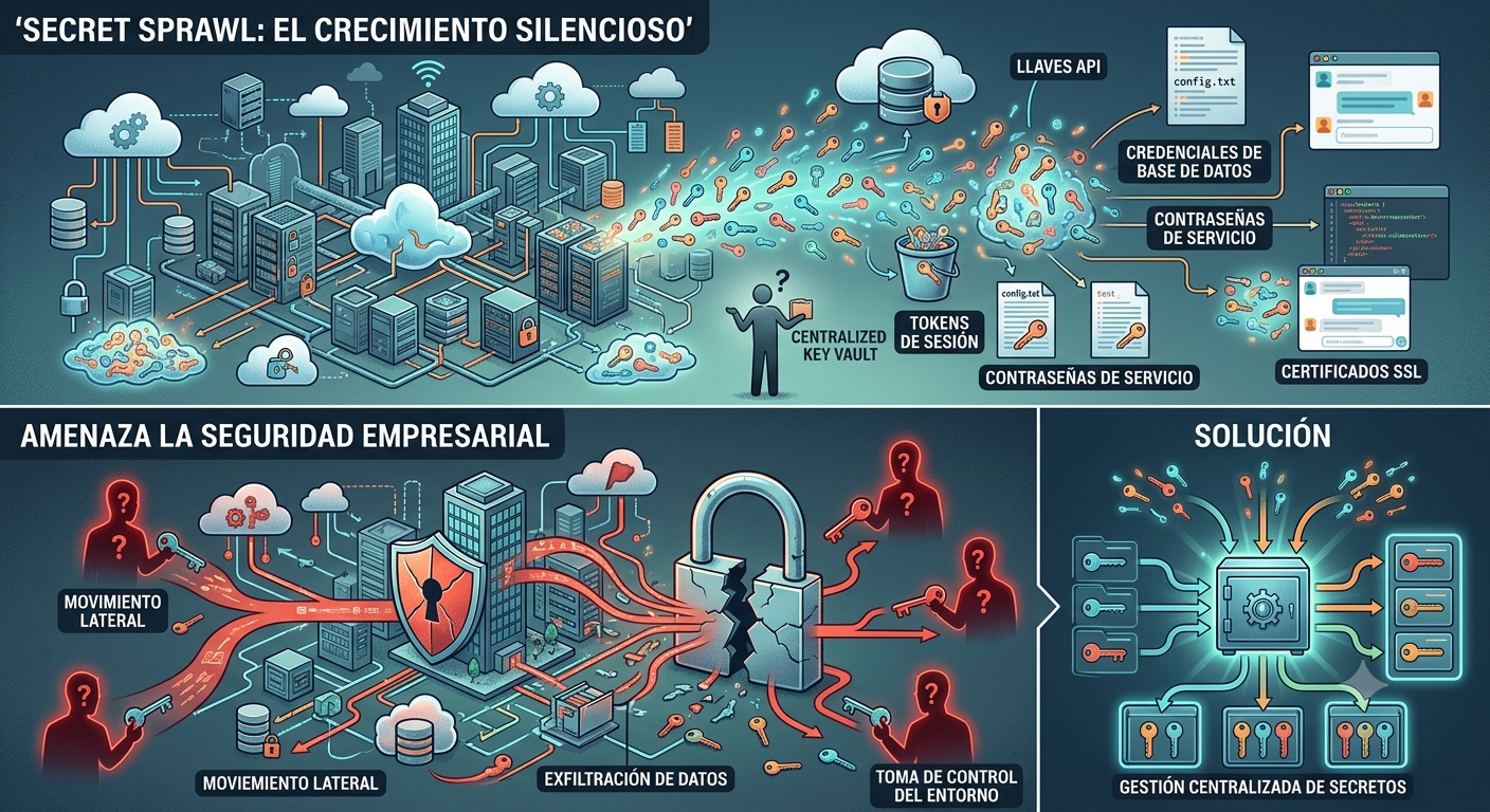 Secret Sprawl: el crecimiento silencioso de llaves digitales que amenaza la seguridad empresarial