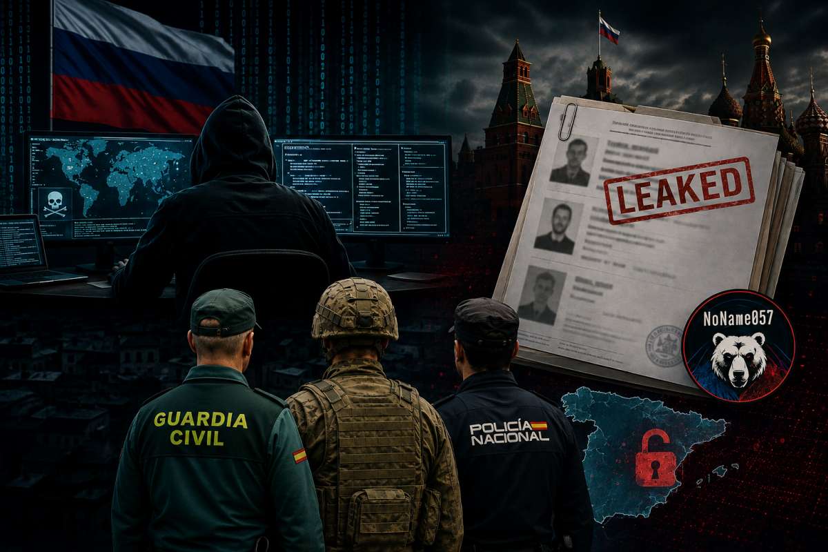 Hackers prorrusos filtran los datos de policías, guardias civiles y militares españoles